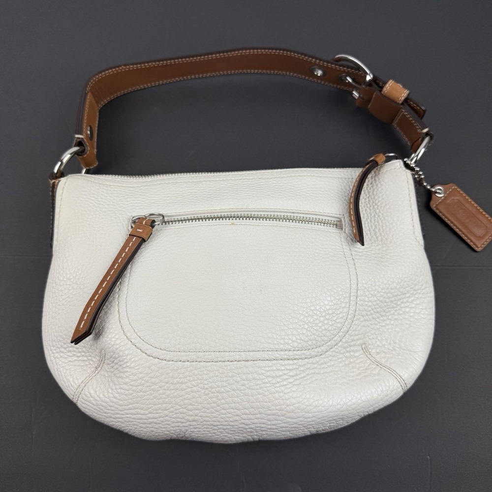 Coach Soho Handbag F13106 Ivory Leather Y2K Shoulder Bag With Hangtag - Picture 3 of 15